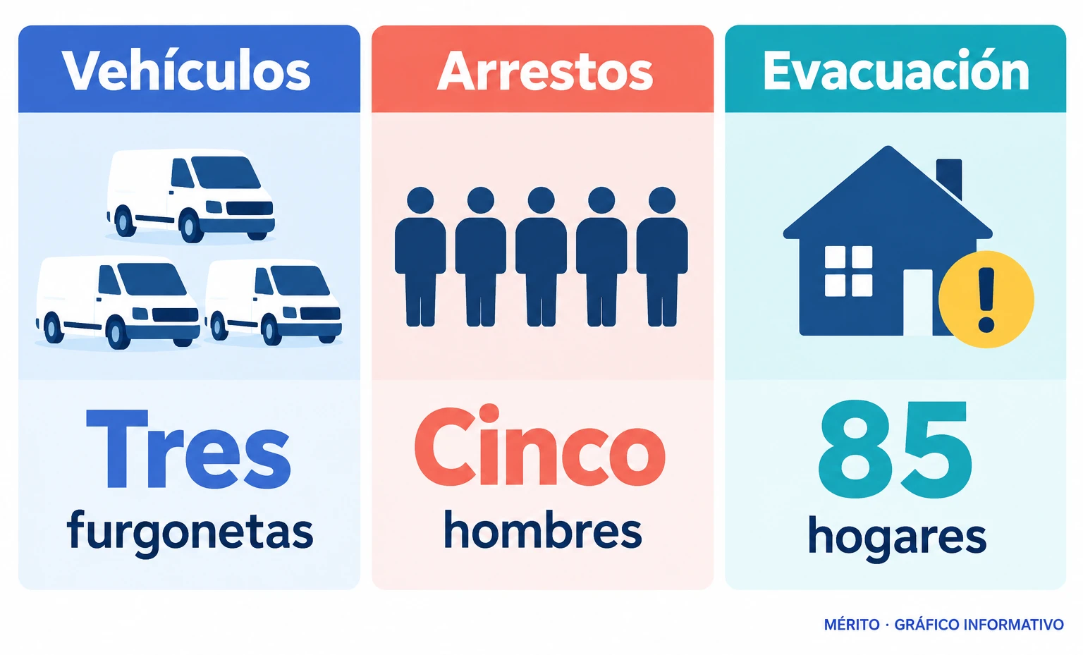 Secuencia del operativo cerca de RAF Fairford: un aviso por tres vehículos sospechosos, el arresto de cinco hombres y la evacuación de 85 hogares.